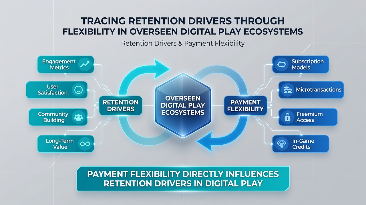 Datenvisualisierung zu Retentionsraten bei unterschiedlichen Zahlungsflexibilitätsniveaus in digitalen Spielökosystemen